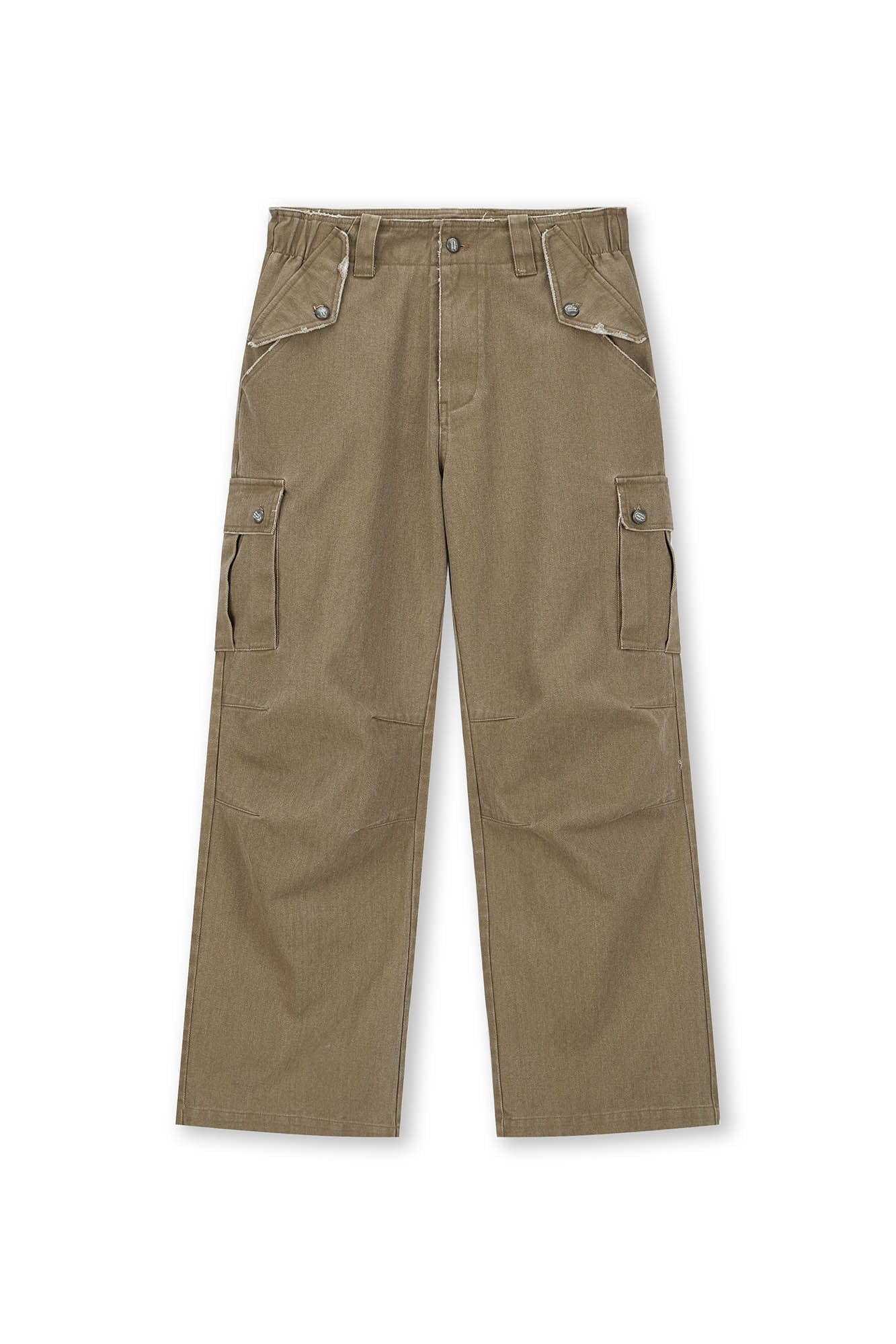 BONELESS Pleated Bellows Pocket Cargo Pants