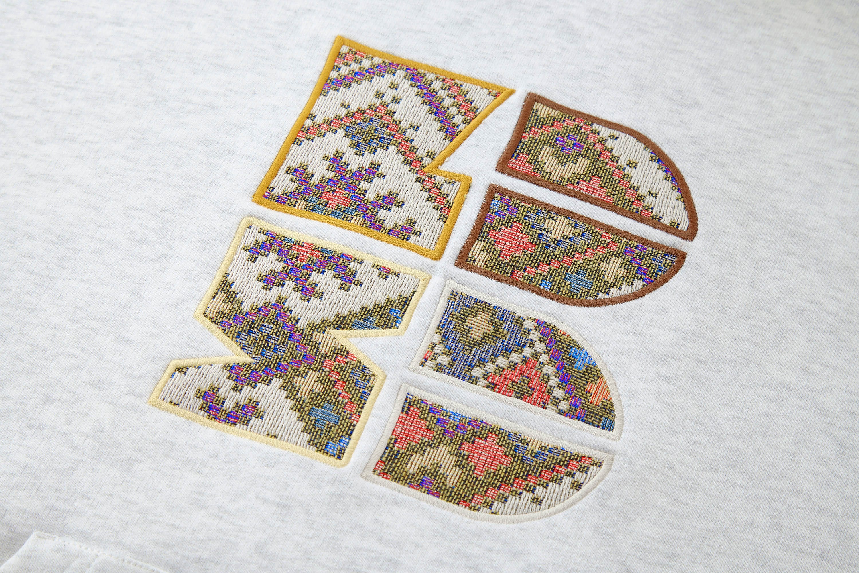 BONELESS Tribal Jacquard LOGO Patch Embroidered Hoodie