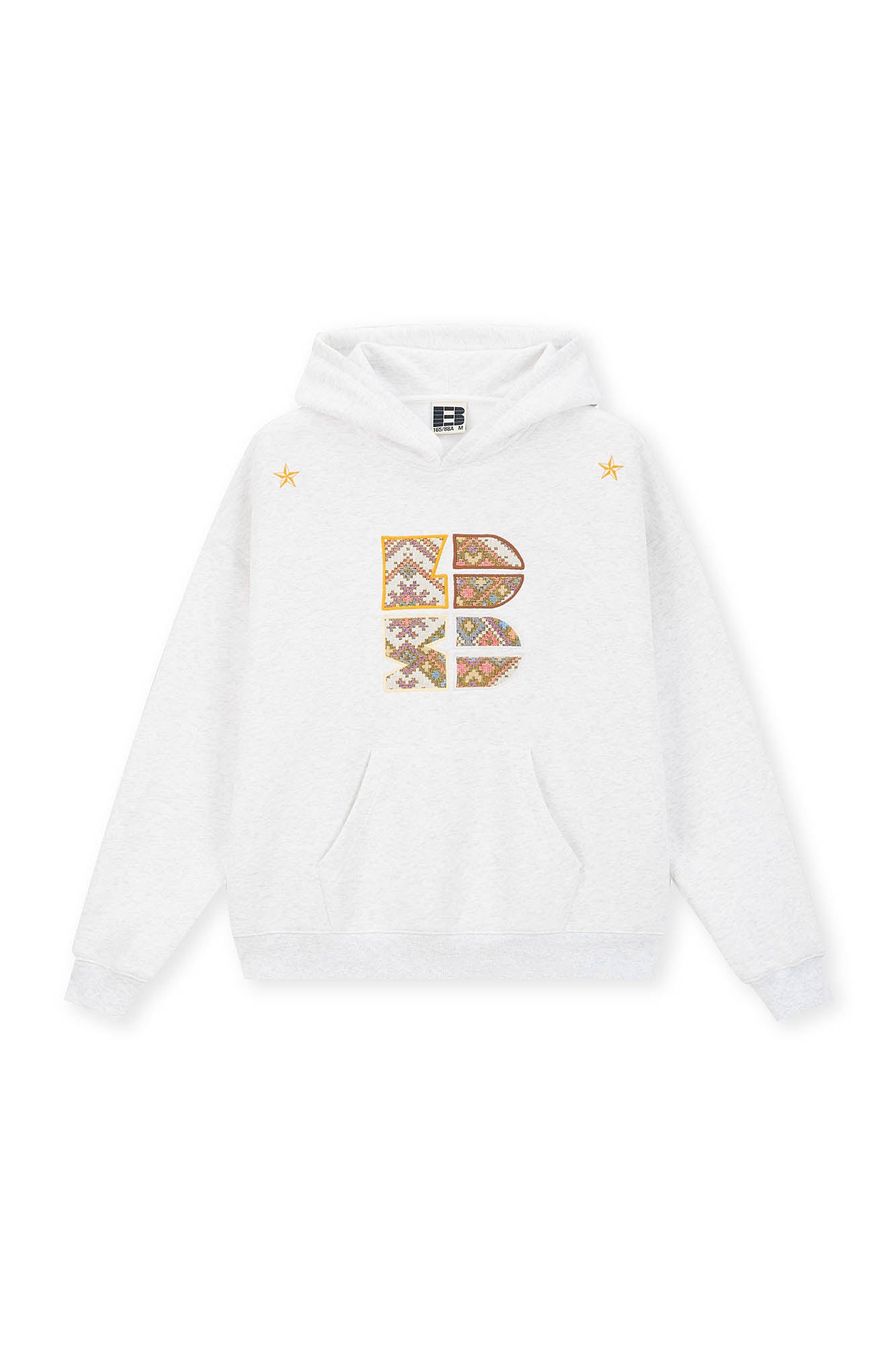 BONELESS Tribal Jacquard LOGO Patch Embroidered Hoodie