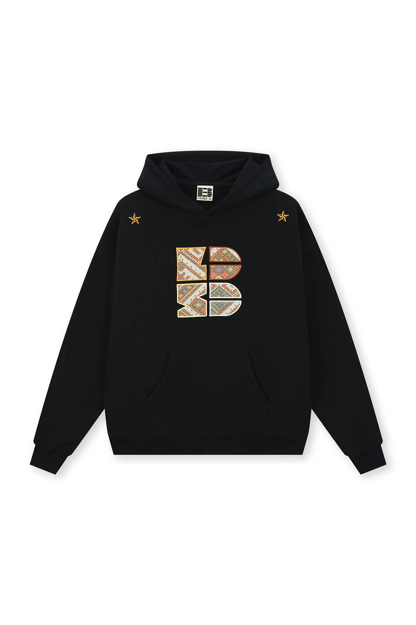 BONELESS Tribal Jacquard LOGO Patch Embroidered Hoodie