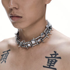 ILLUSORY Double-Strand Jointed Thorn Chocker