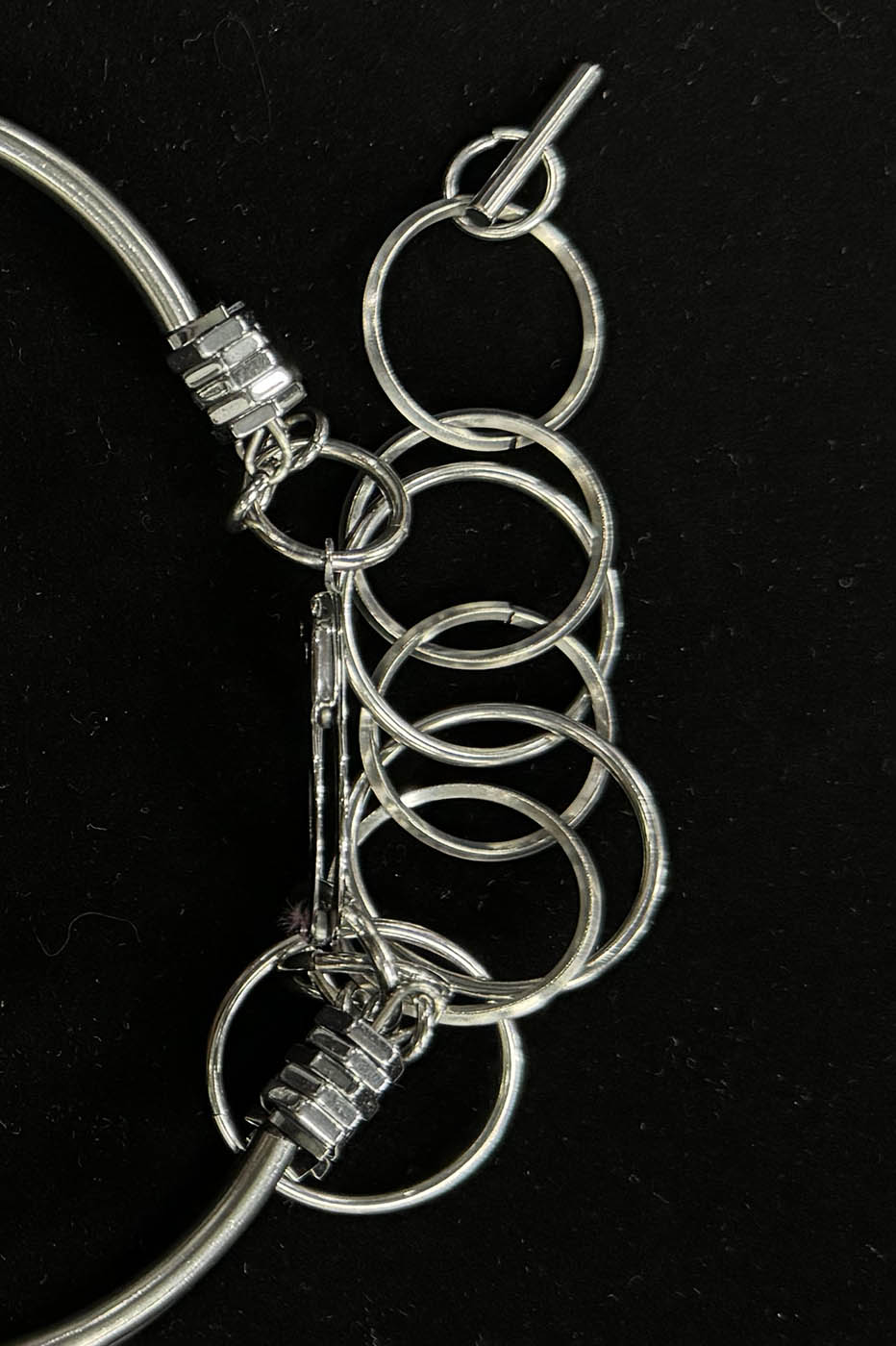 ILLUSORY Double-Strand Beaded Spiked Necklace