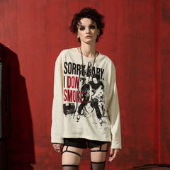 DONSMOKE×NANA Punk Band Graphic Long-Sleeve Tee