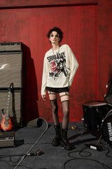 DONSMOKE×NANA Punk Band Graphic Long-Sleeve Tee