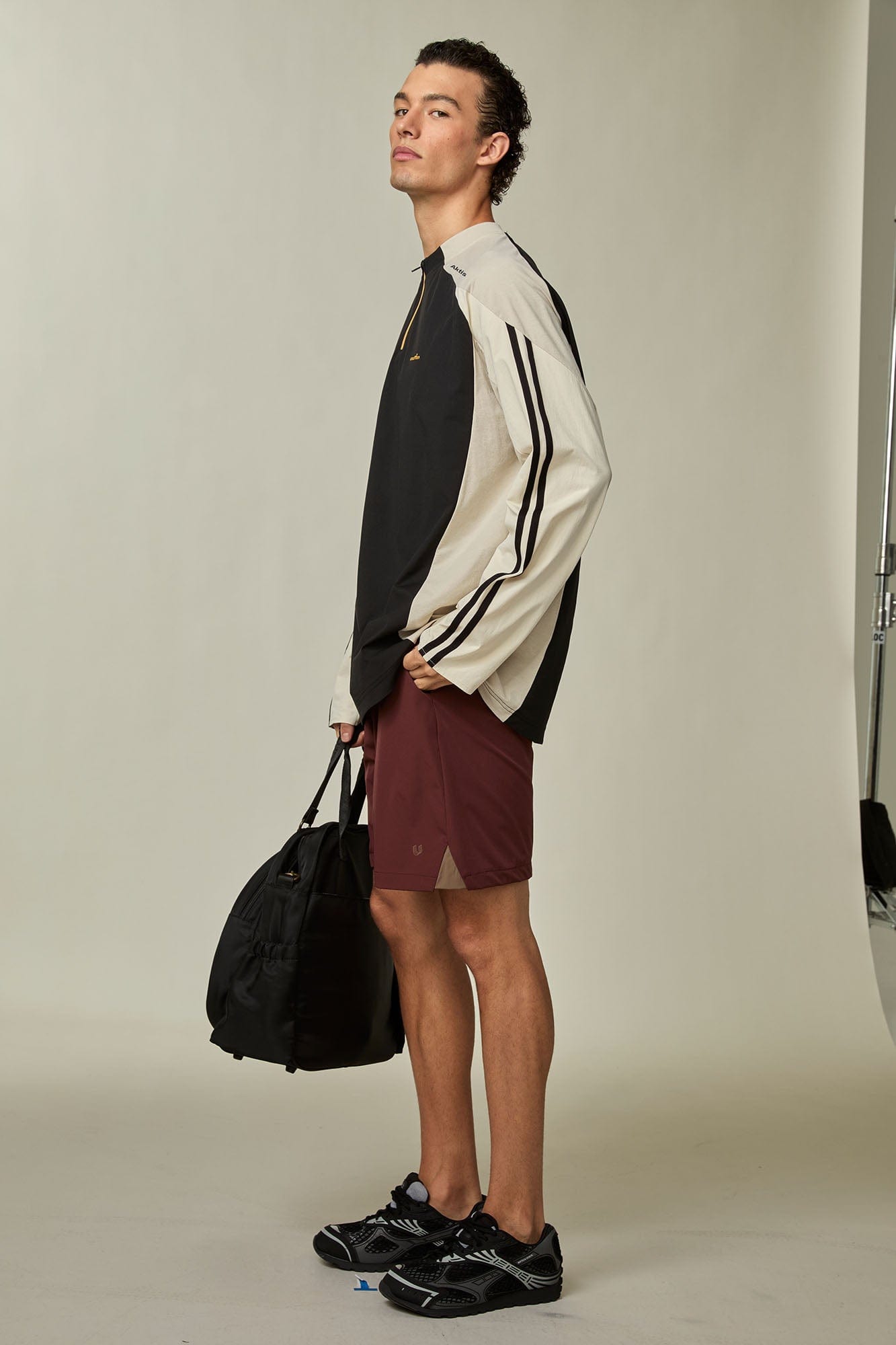 UMAMIISM Contrast Half-Zip Quick-Dry Training Jersey