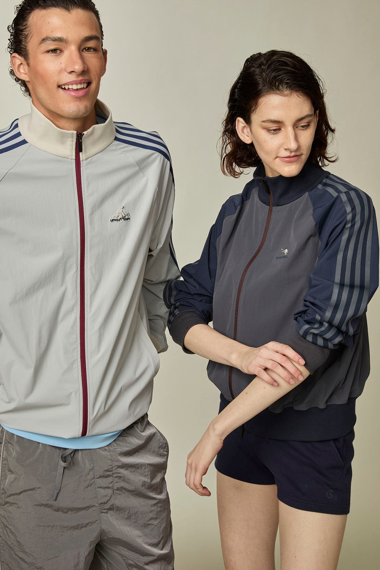 UMAMIISM Retro Striped Track Jacket