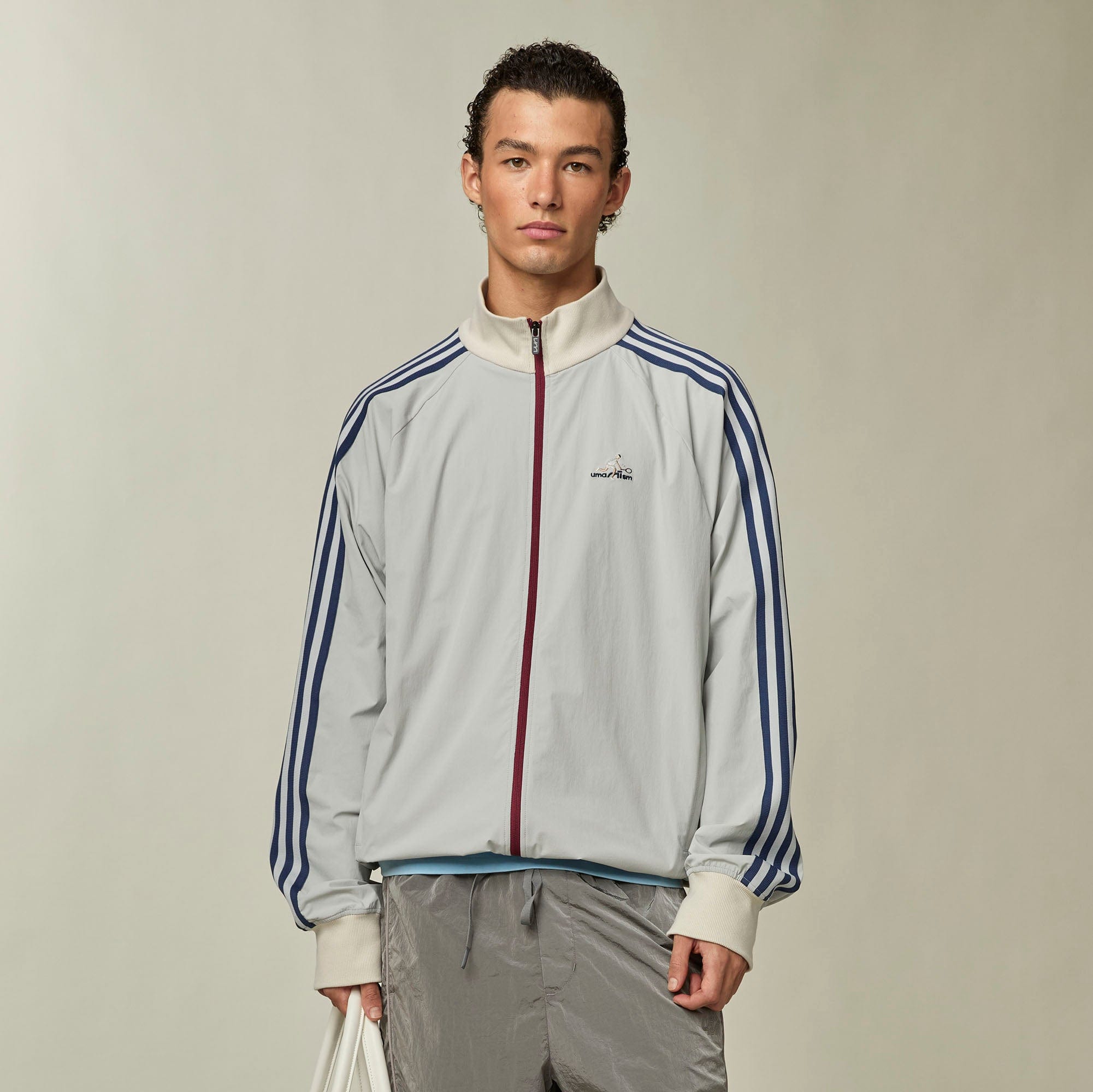UMAMIISM Retro Striped Track Jacket