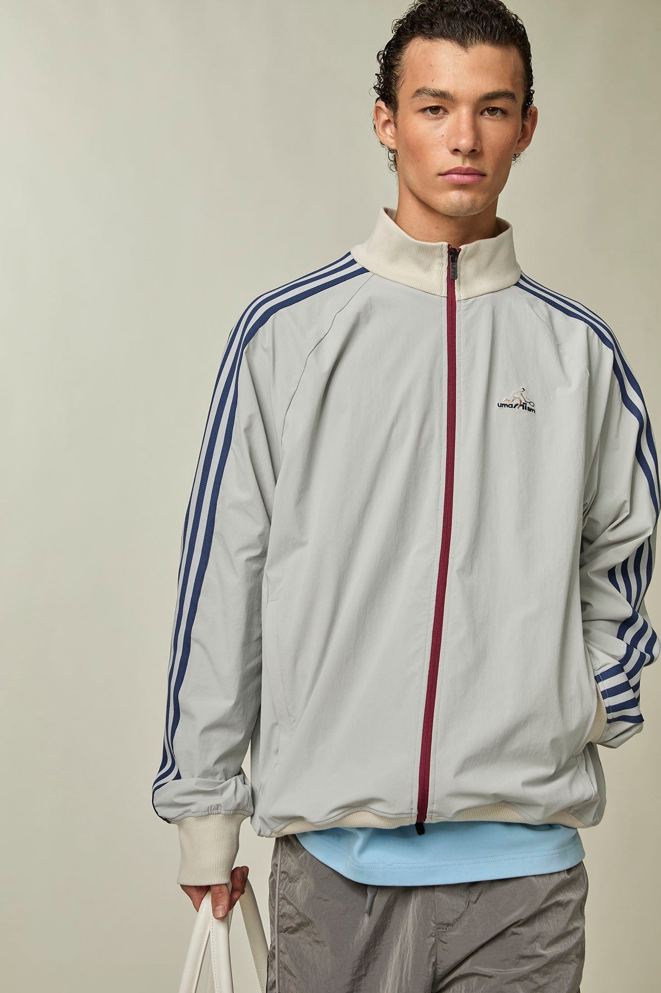 UMAMIISM Retro Striped Track Jacket