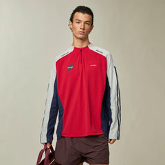 UMAMIISM Contrast Half-Zip Quick-Dry Training Jersey