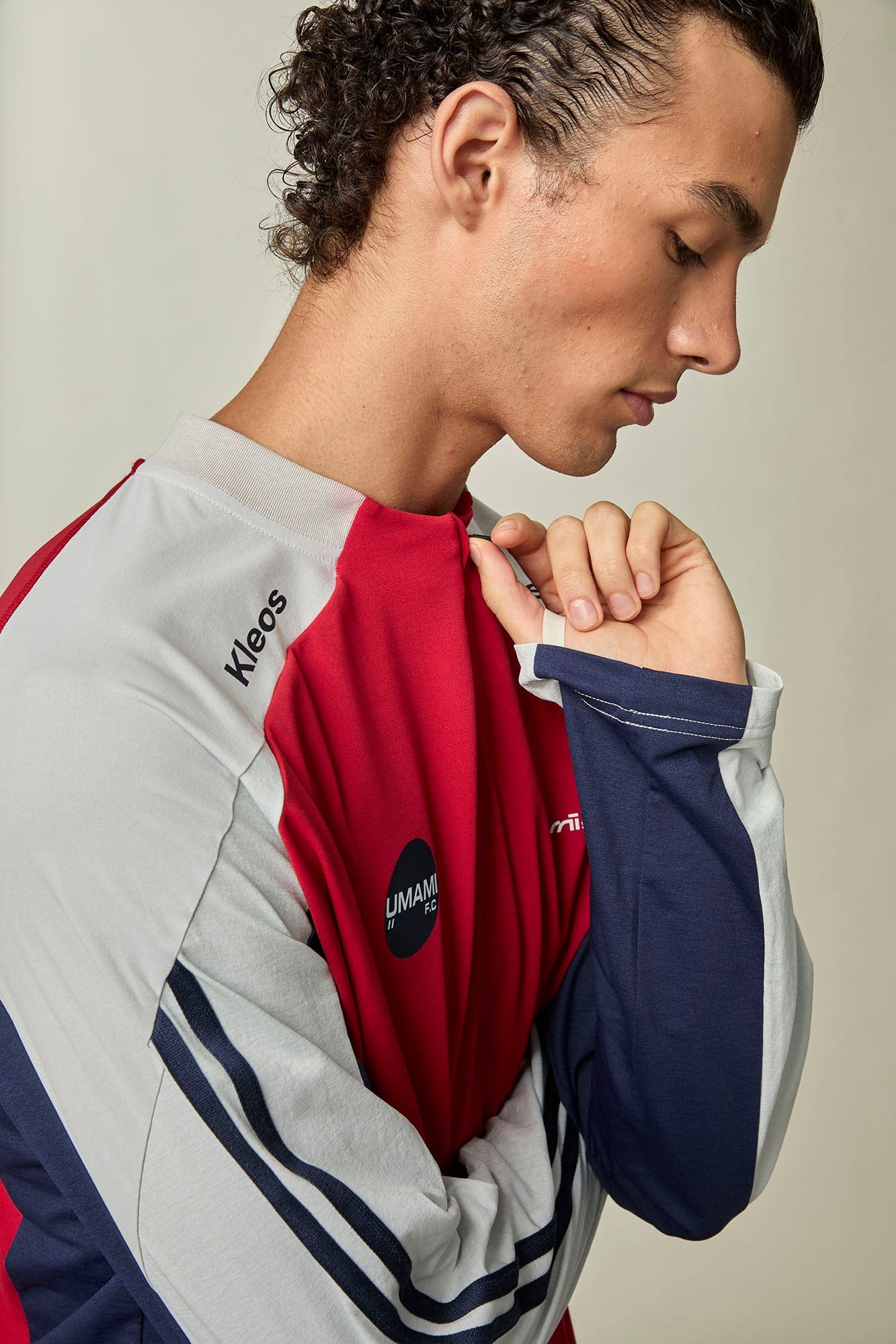 UMAMIISM Contrast Half-Zip Quick-Dry Training Jersey