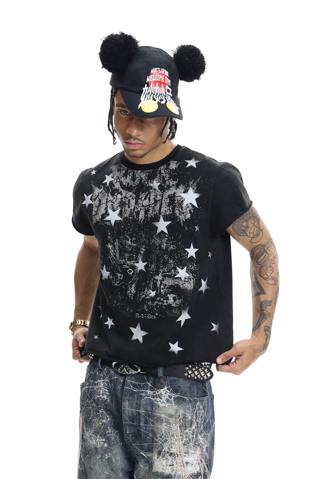 DND4DES Distressed Punk Star T-Shirt