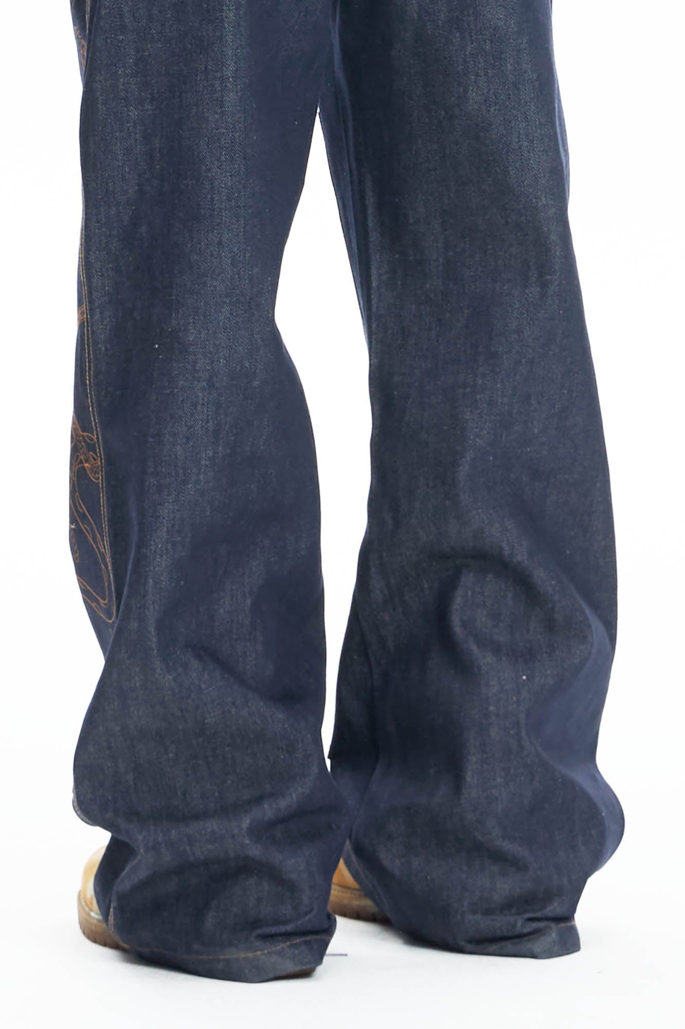 DND4DES Embroidered Snake Double Knee Jeans