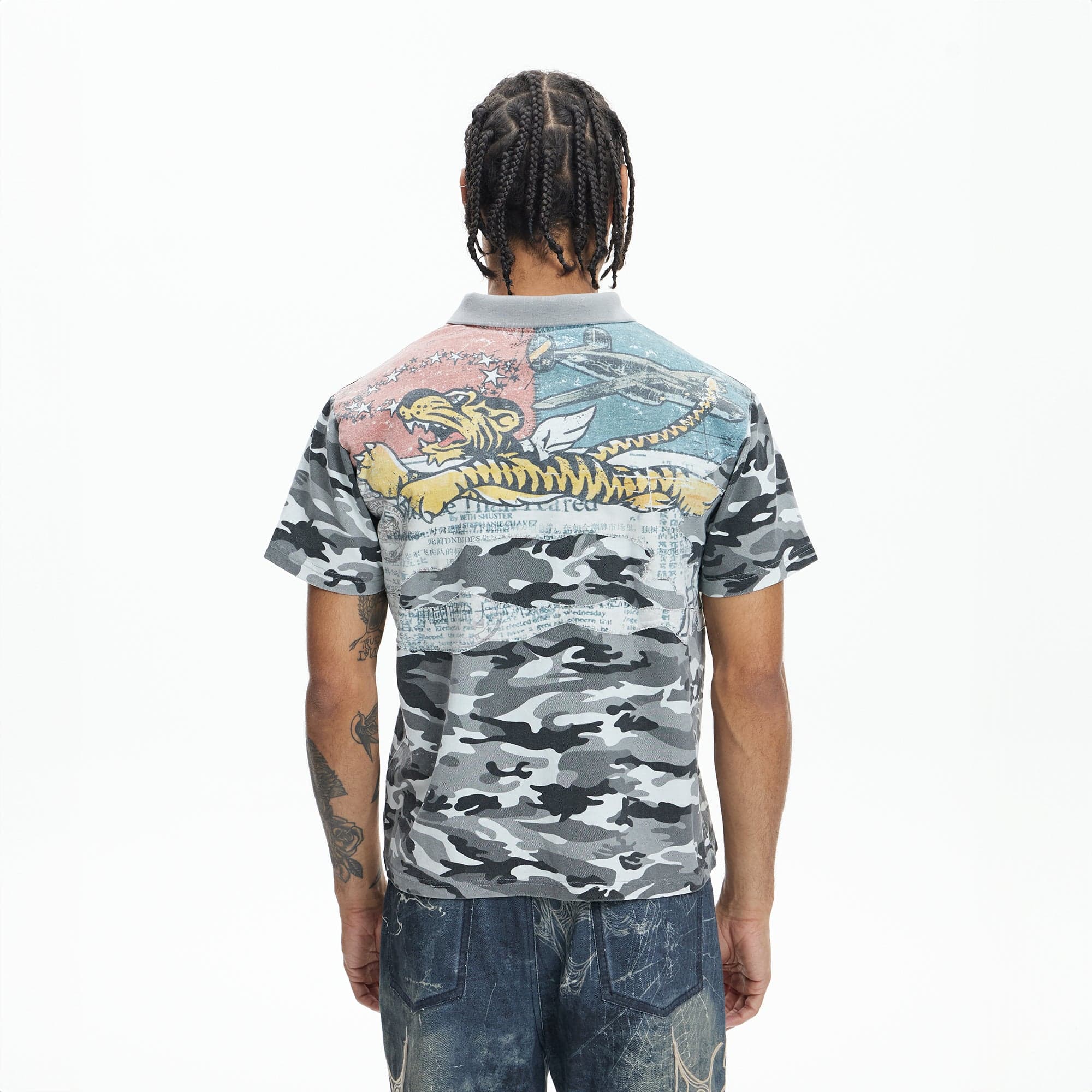 DND4DES Camo Flying Tiger Polo T-Shirt
