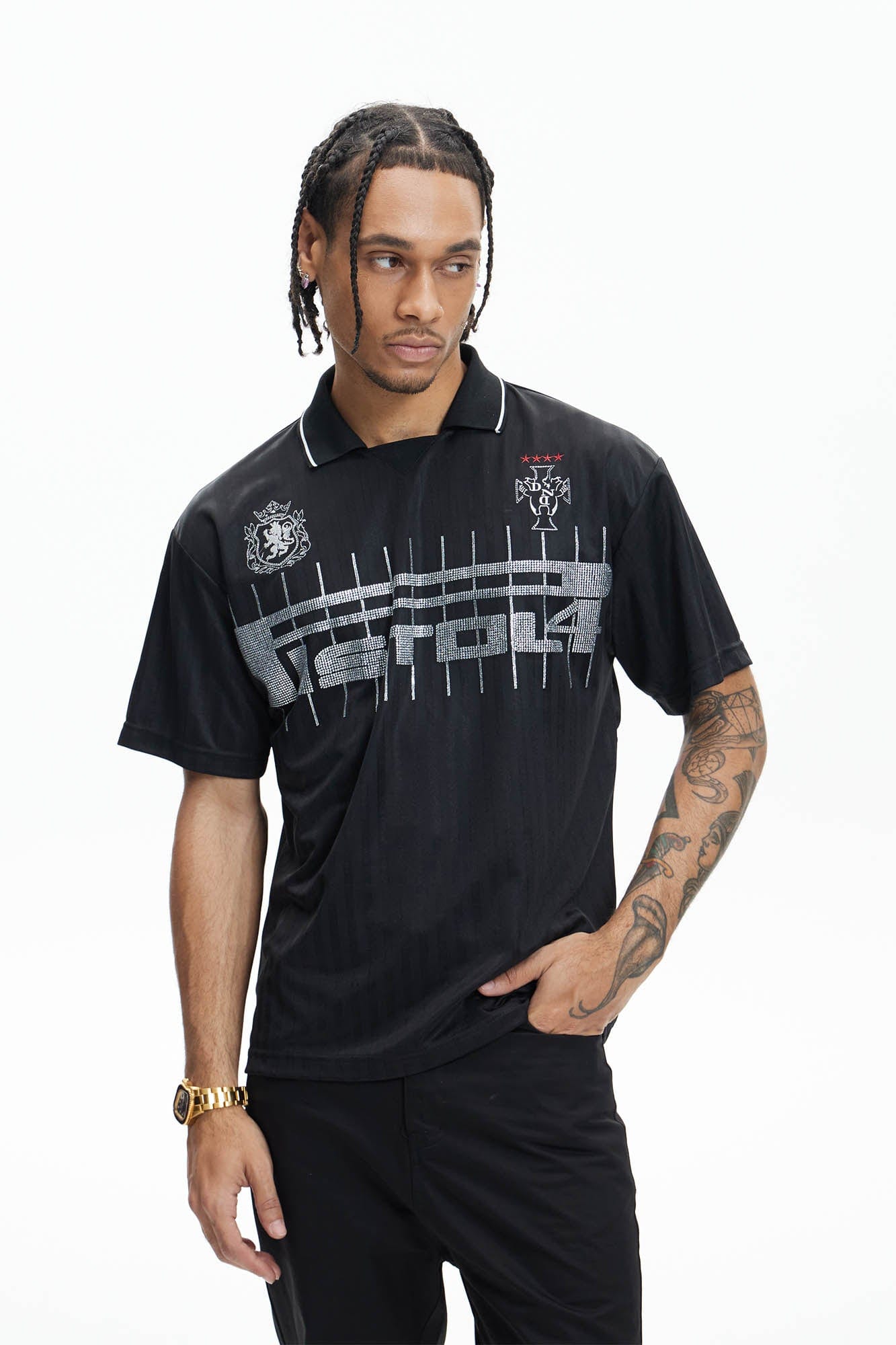 DND4DES Diamond Embroidered Soccer Jersey