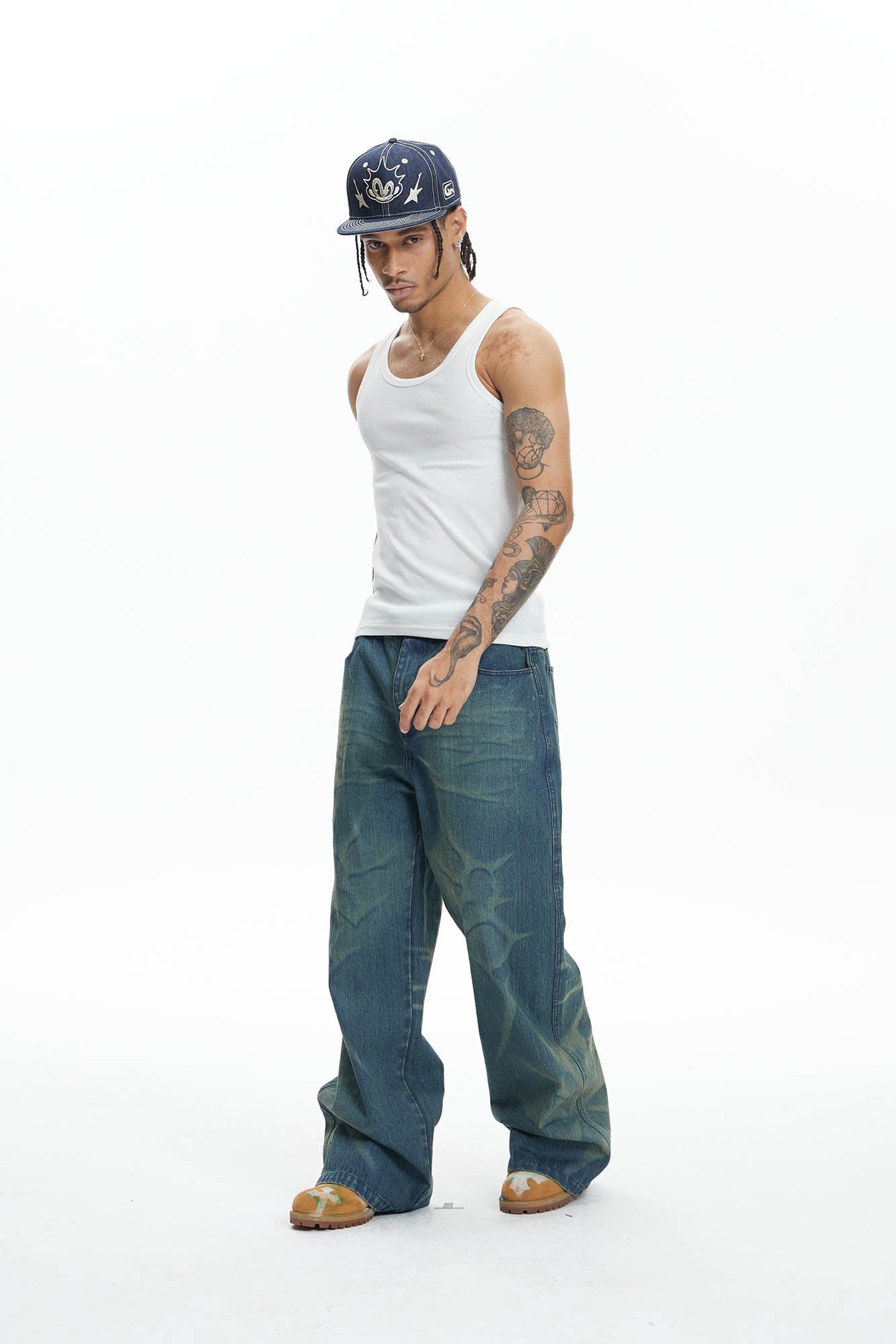 DND4DES Ocean Star Straight-Leg Jeans