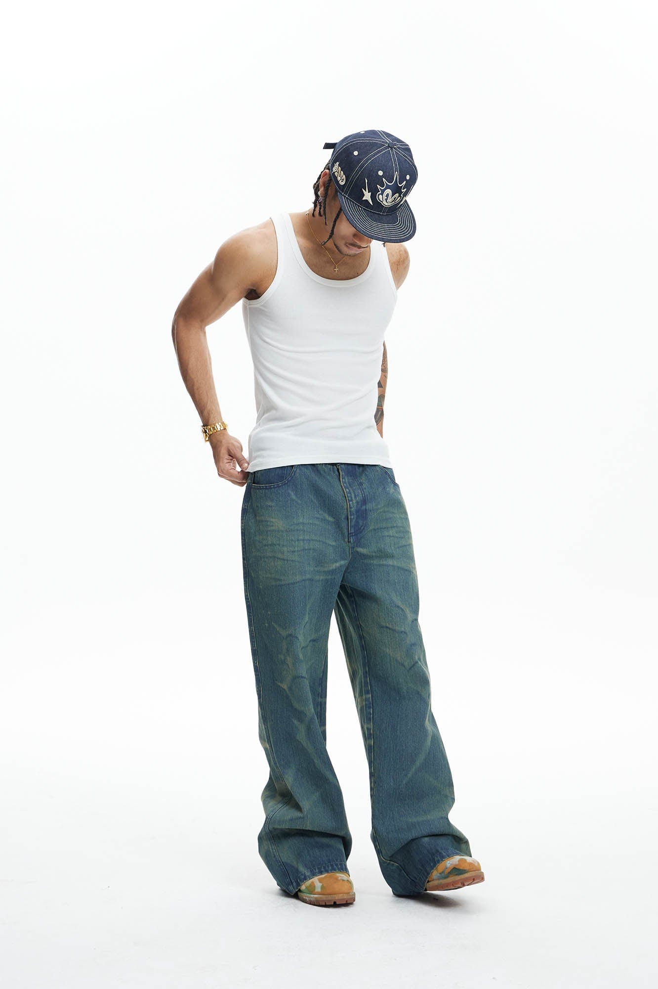 DND4DES Ocean Star Straight-Leg Jeans
