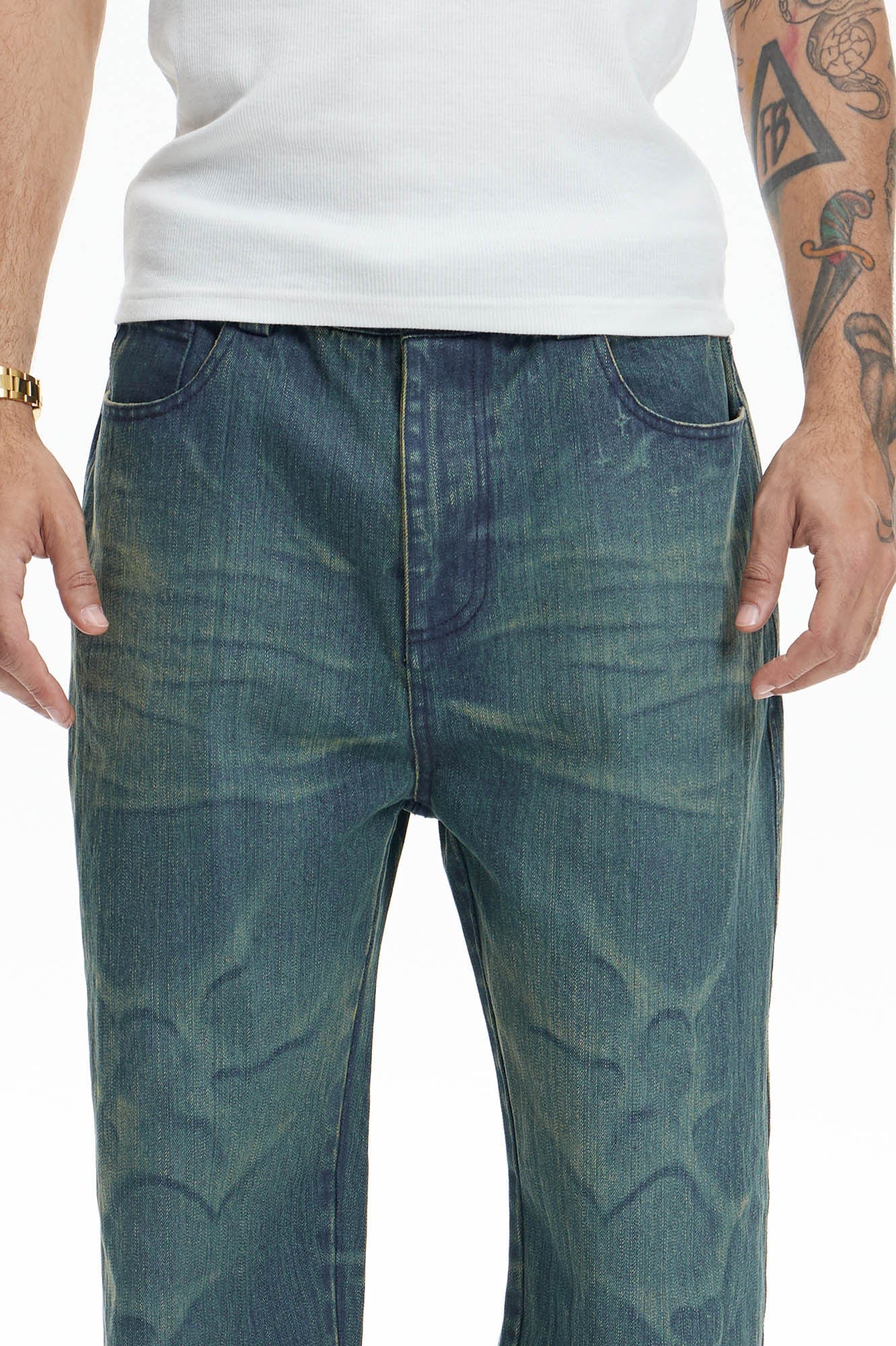 DND4DES Ocean Star Straight-Leg Jeans