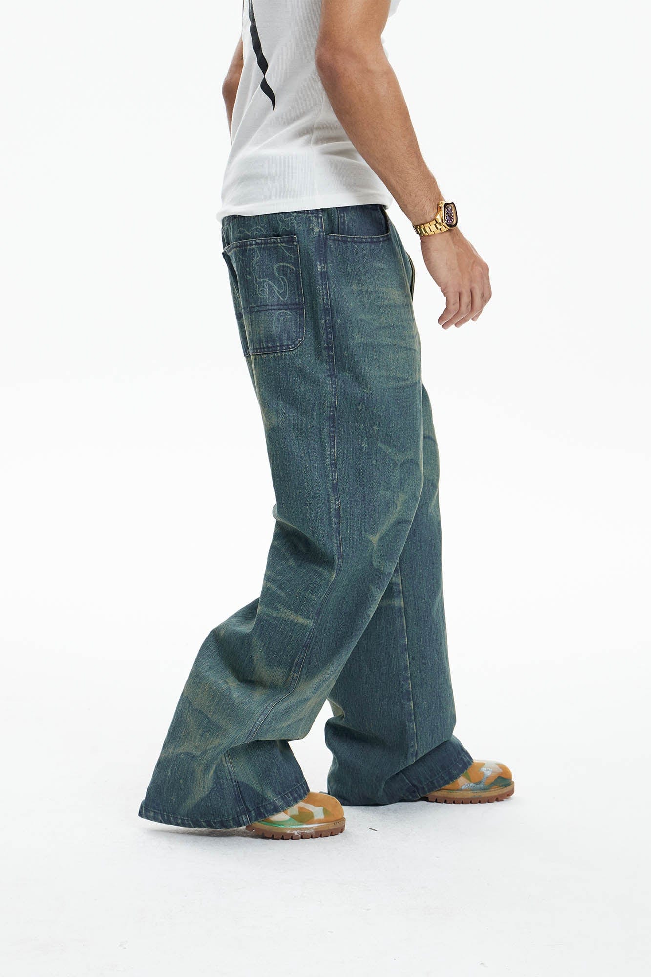DND4DES Ocean Star Straight-Leg Jeans