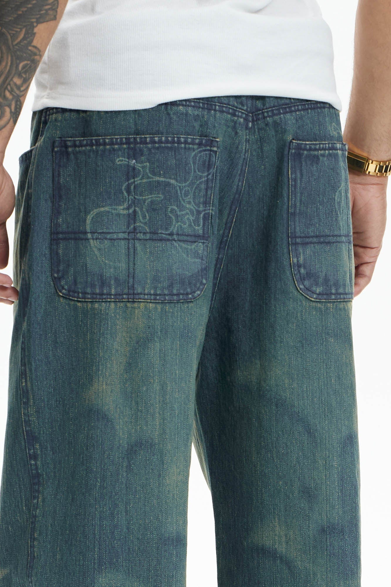DND4DES Ocean Star Straight-Leg Jeans
