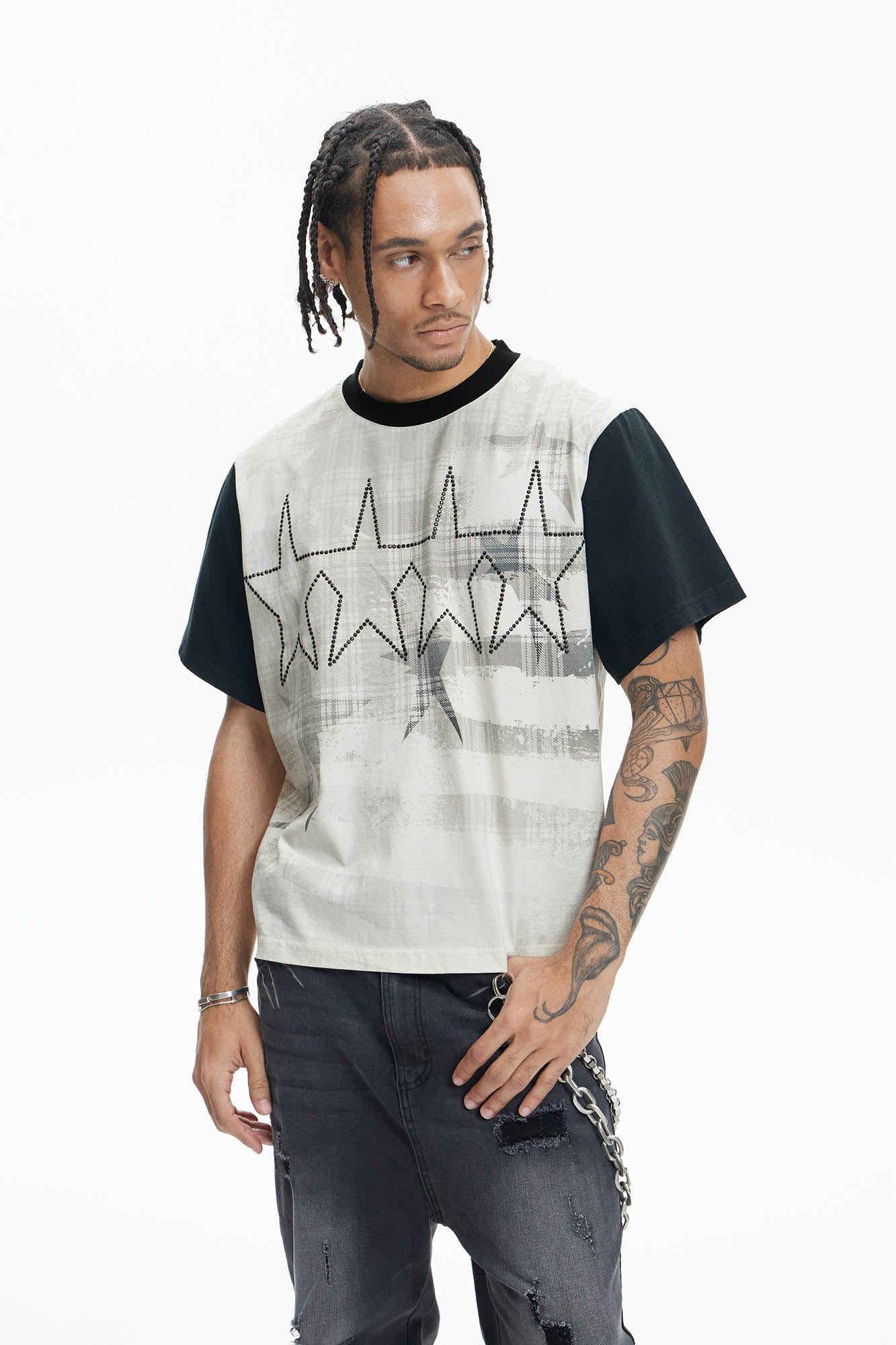 DND4DES Diamond Star Contrast T-Shirt
