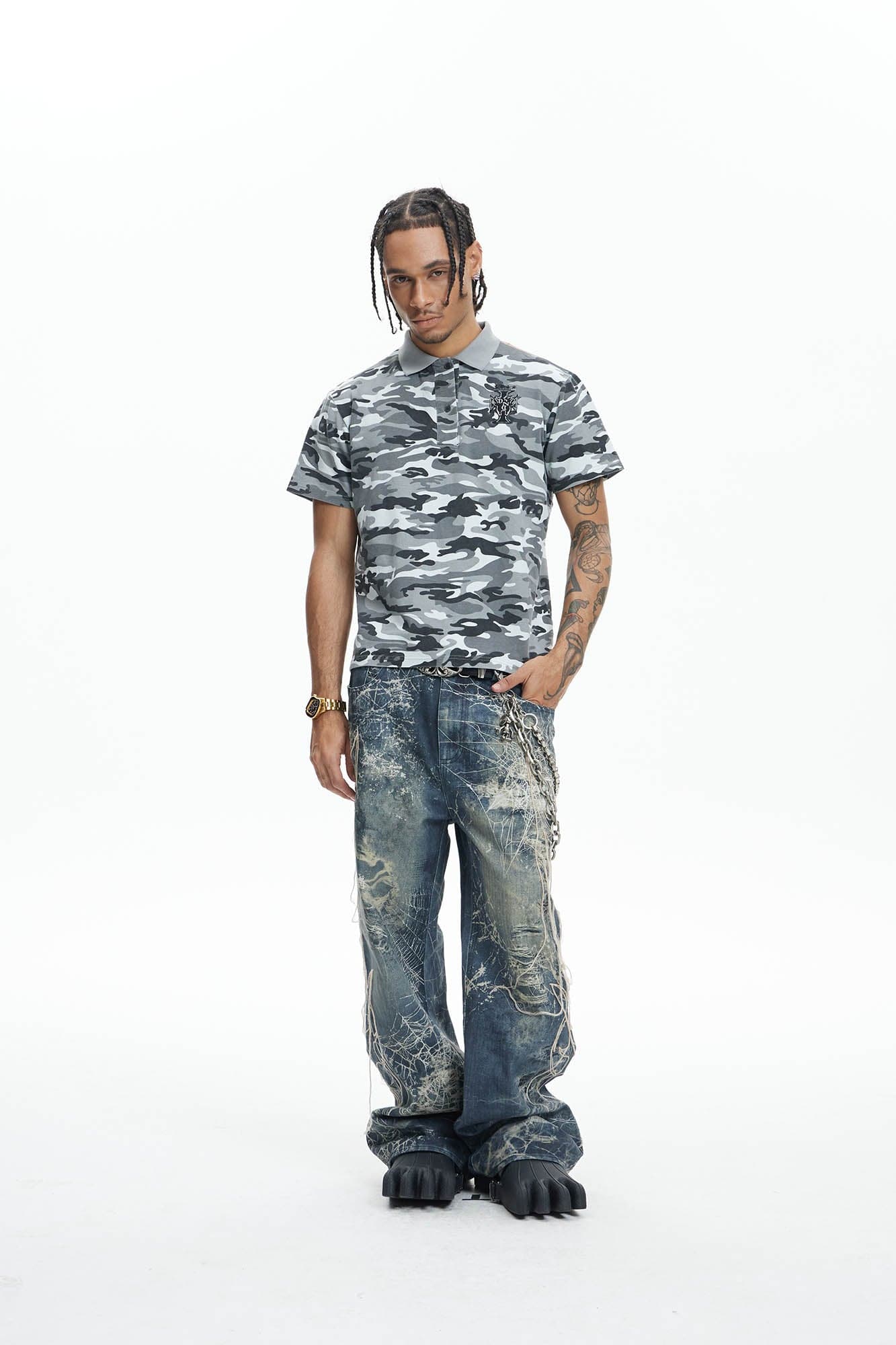 DND4DES Camo Flying Tiger Polo T-Shirt