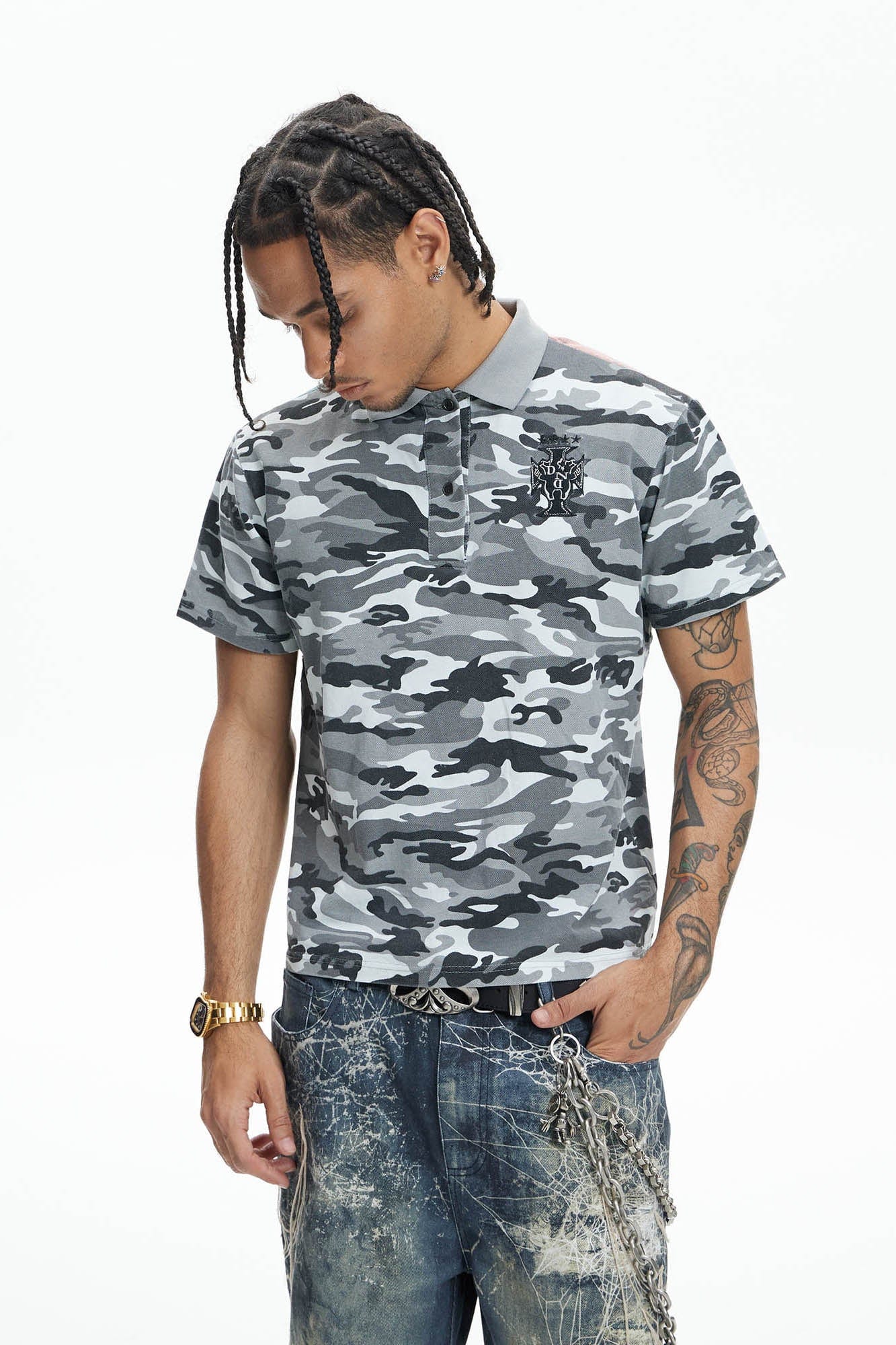 DND4DES Camo Flying Tiger Polo T-Shirt