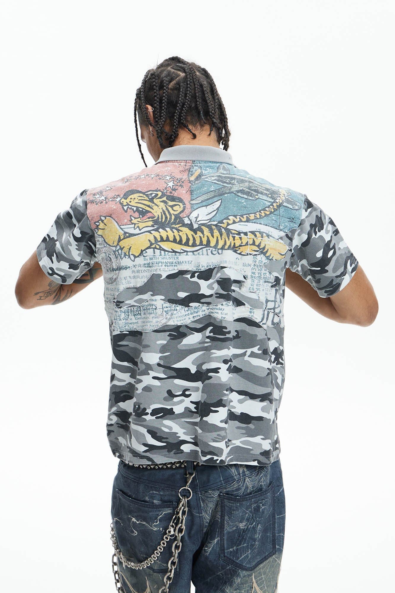 DND4DES Camo Flying Tiger Polo T-Shirt