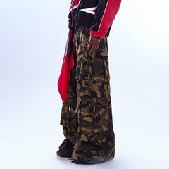 REDH Detachable Multi-Pocket Camo Oversized Cargo Pants