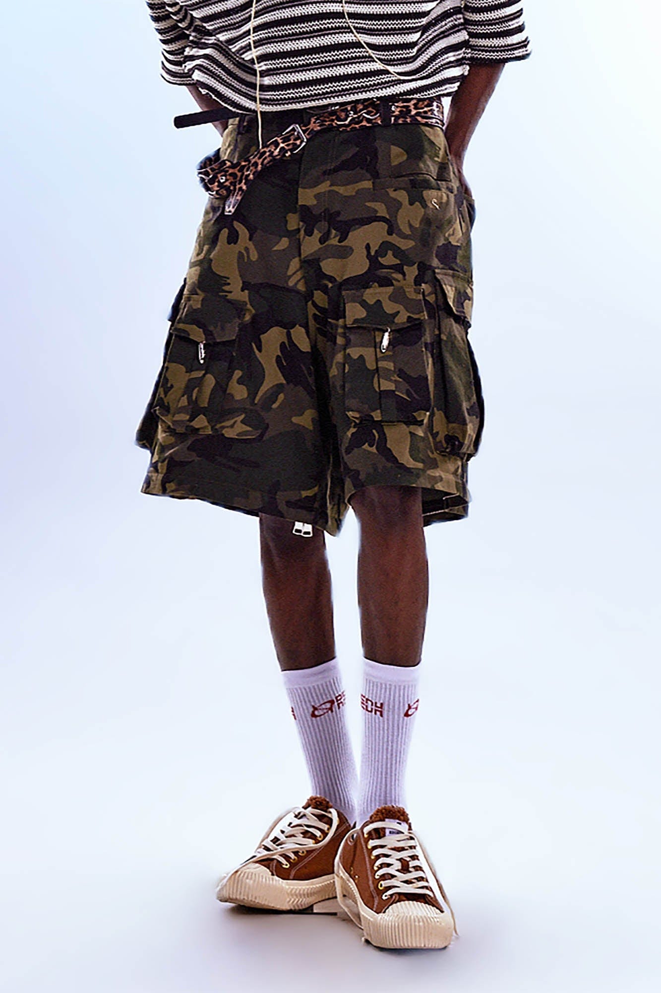 REDH Detachable Multi-Pocket Camo Oversized Cargo Pants