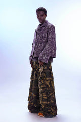 REDH Detachable Multi-Pocket Camo Oversized Cargo Pants