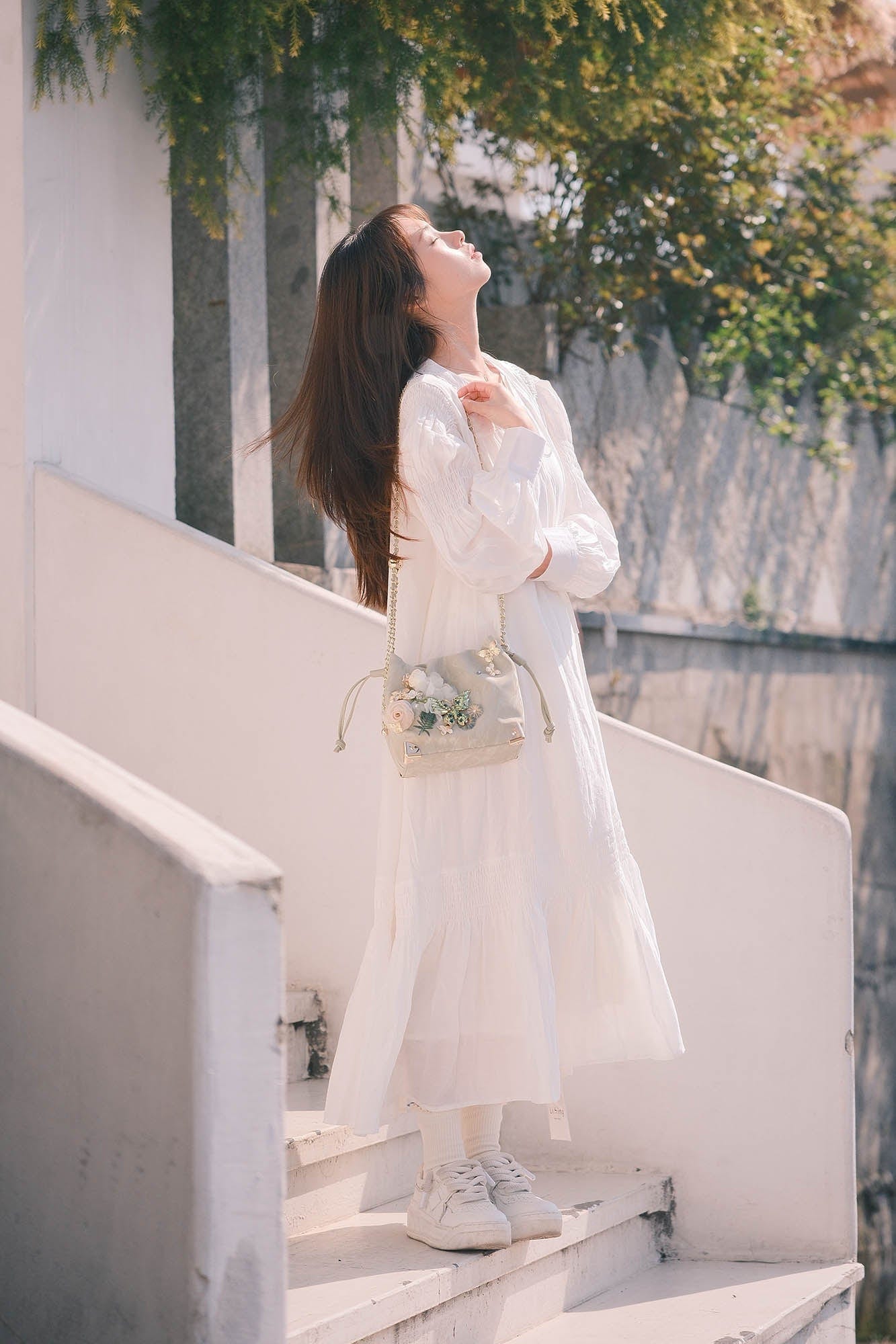 BLING BOX Embellished Butterfly Blossom Bucket Bag