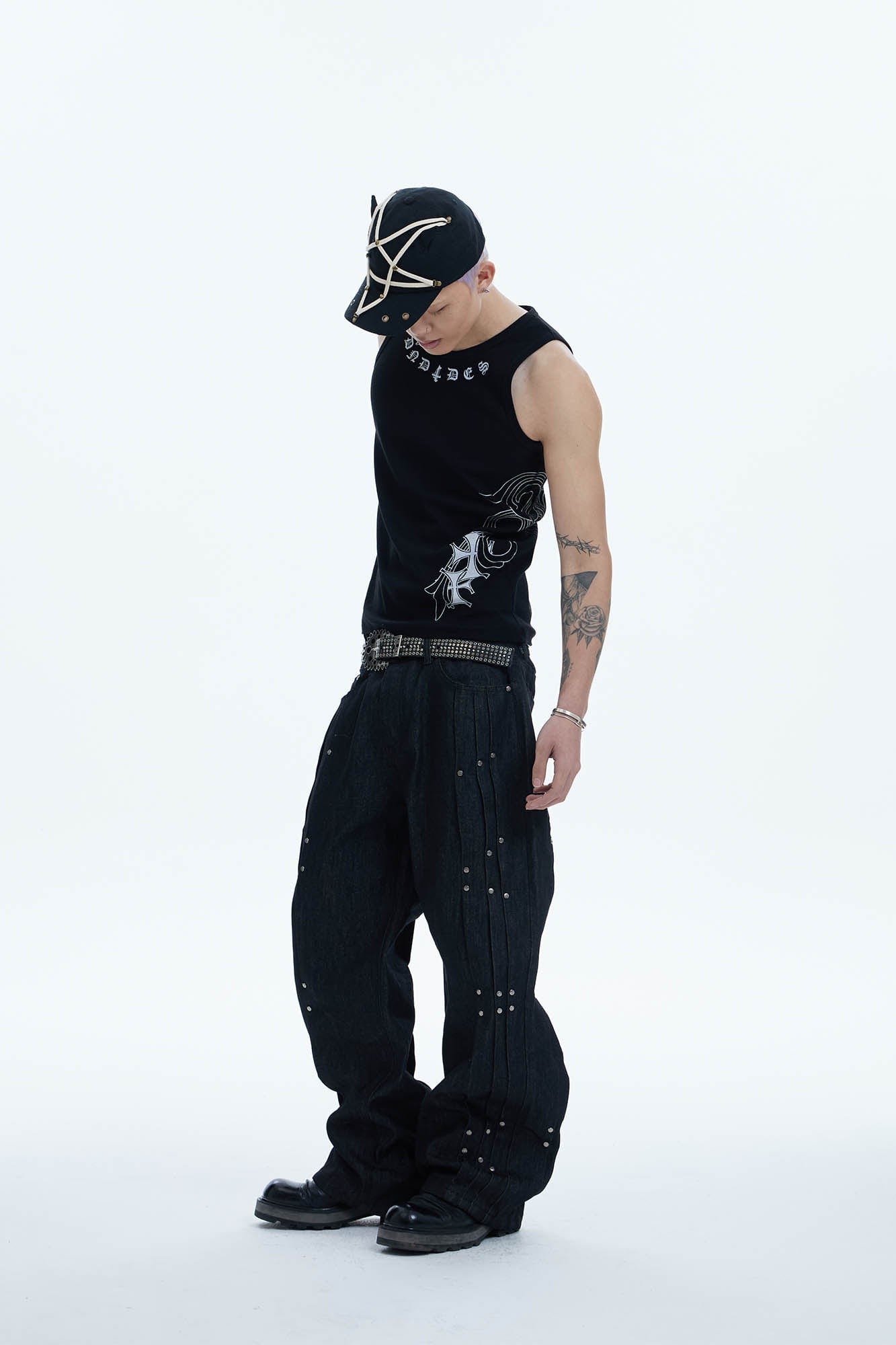 DND4DES Cross Graphic Tank Top