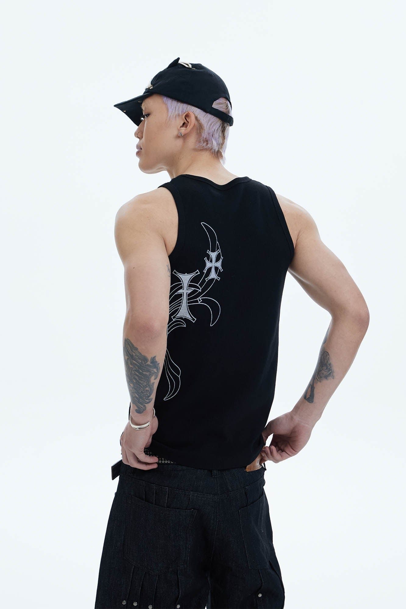 DND4DES Cross Graphic Tank Top