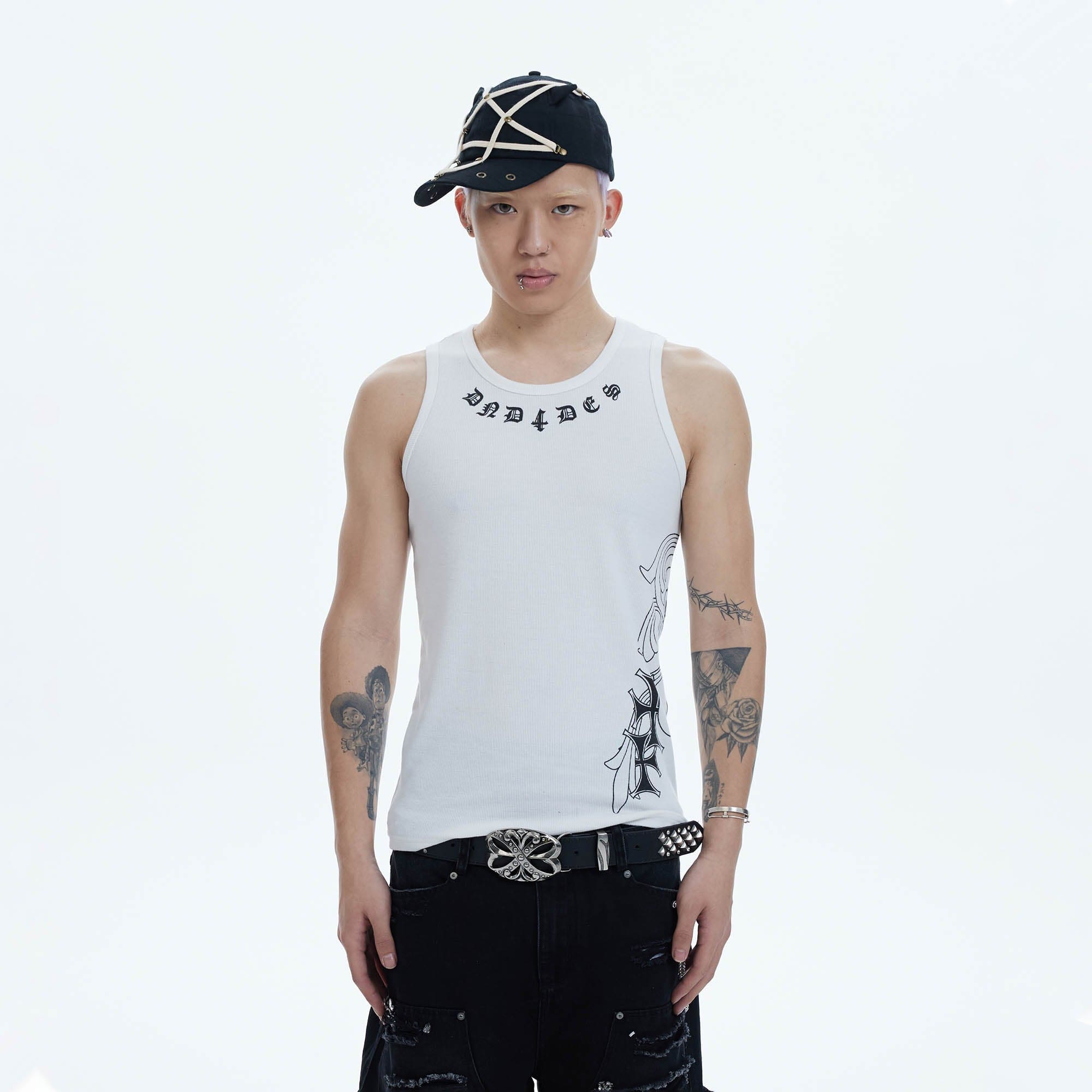 DND4DES Cross Graphic Tank Top