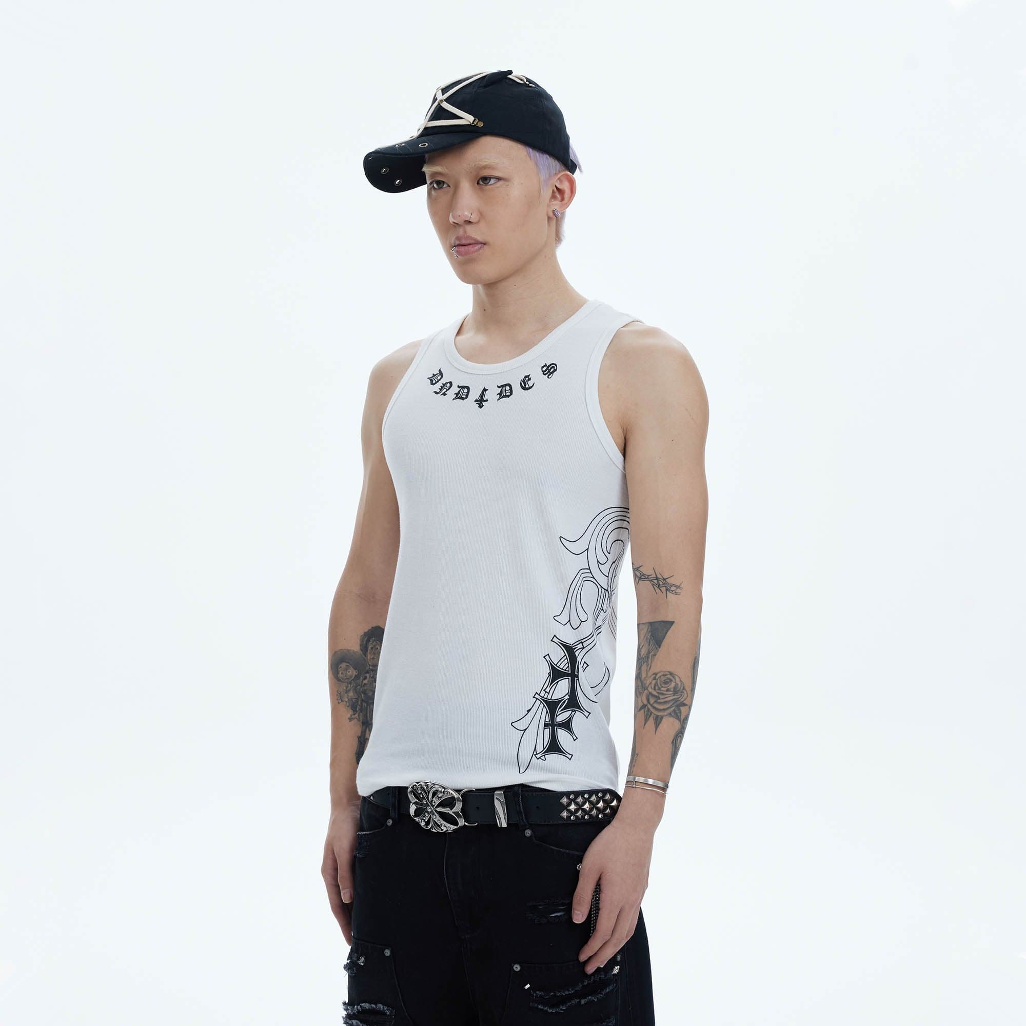 DND4DES Cross Graphic Tank Top