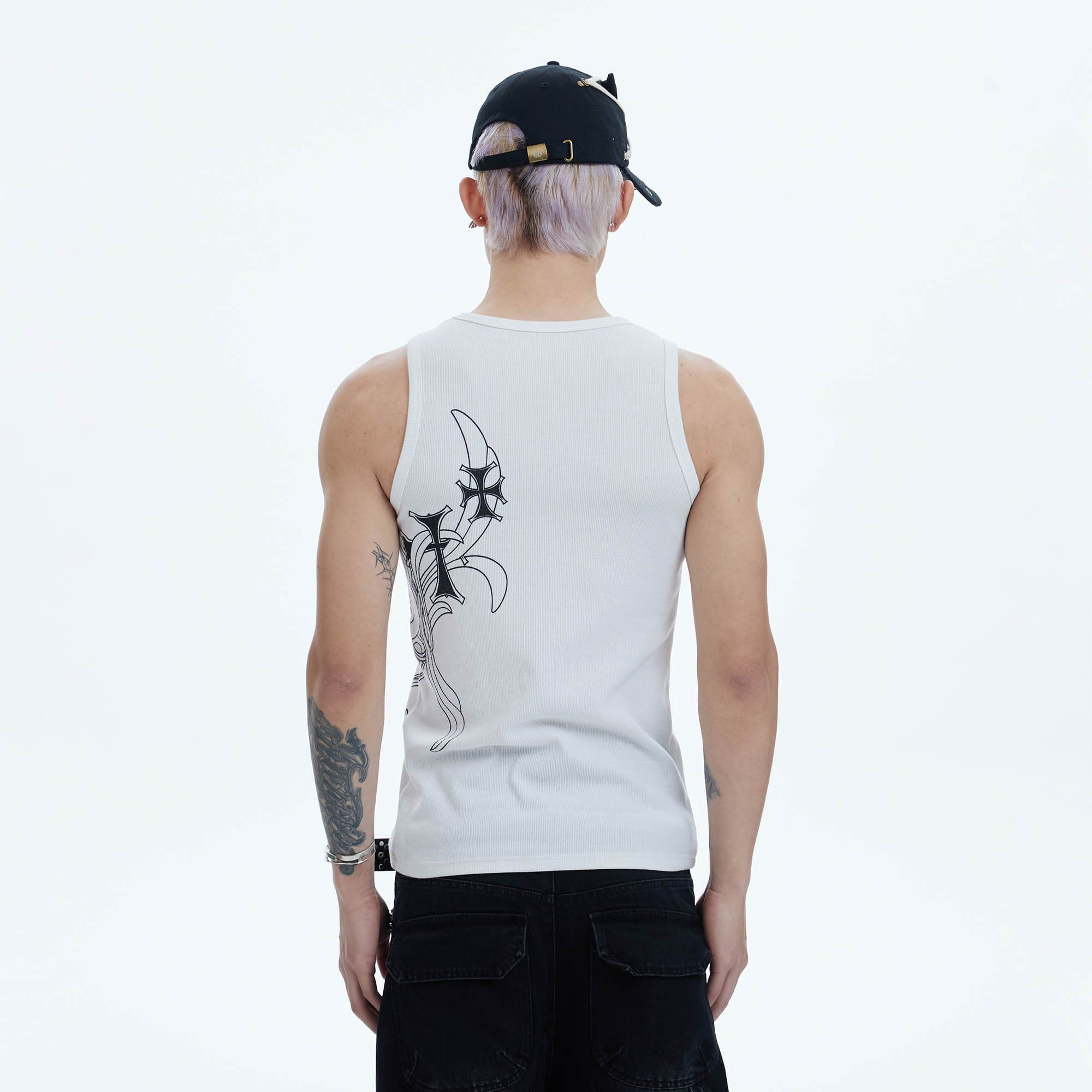 DND4DES Cross Graphic Tank Top