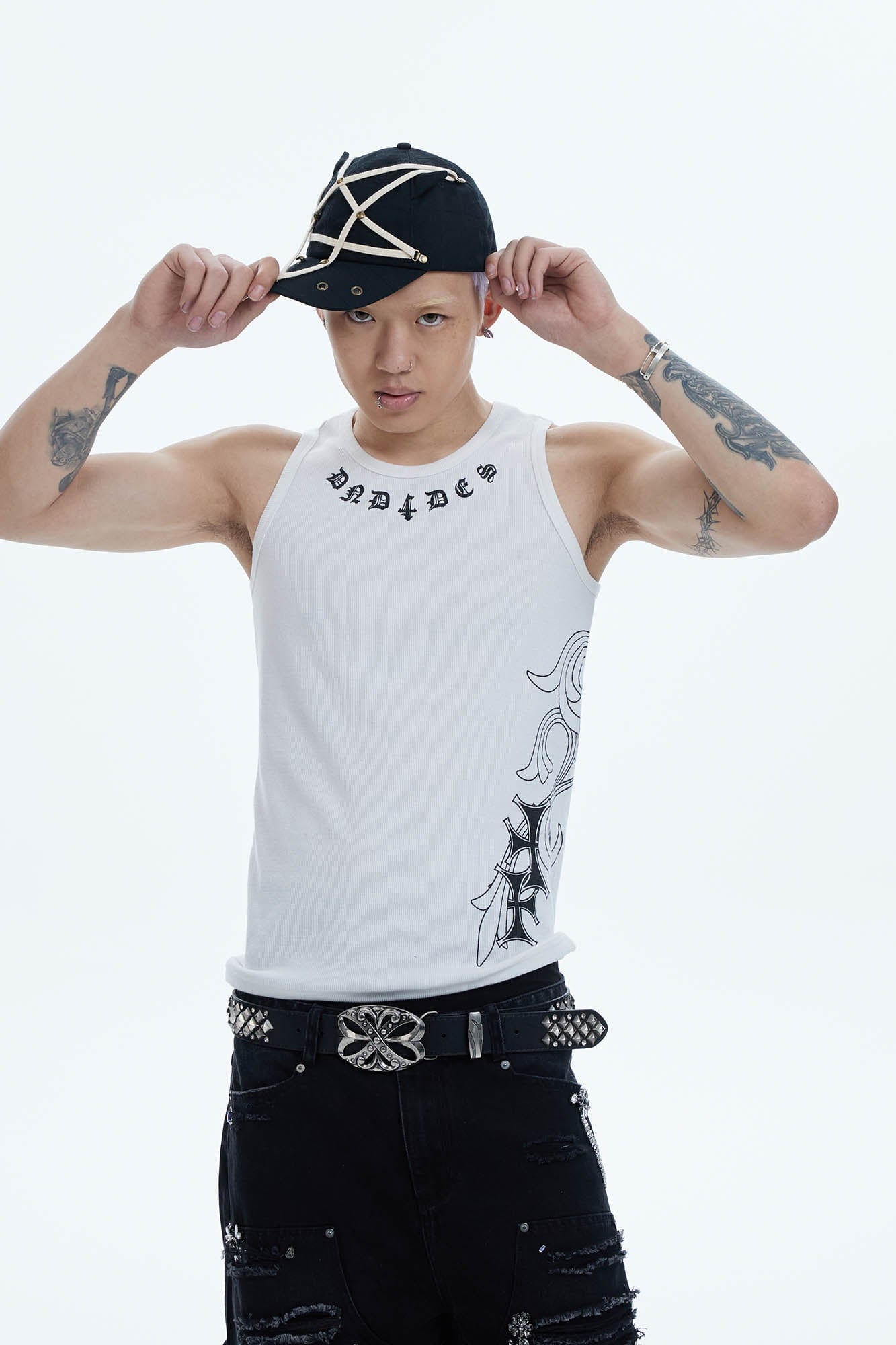 DND4DES Cross Graphic Tank Top