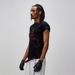 FLYERRER Distorted Lettering Graphic T-Shirt