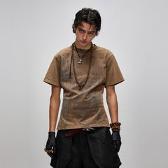 FLYERRER X-Silhouette Distressed Graphic T-Shirt