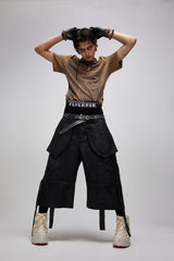 FLYERRER X-Silhouette Distressed Graphic T-Shirt