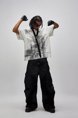 FLYERRER Dual-Waist Waxed Arc-Spliced Cargo Pants