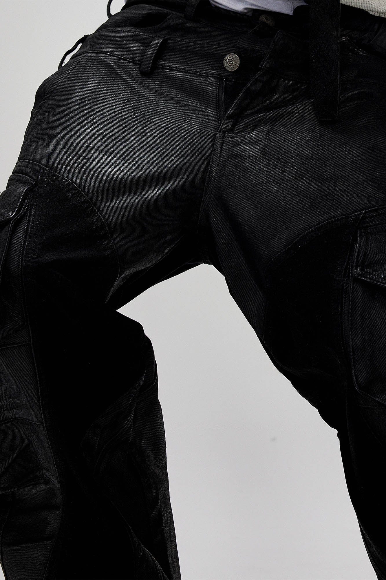 FLYERRER Dual-Waist Waxed Arc-Spliced Cargo Pants