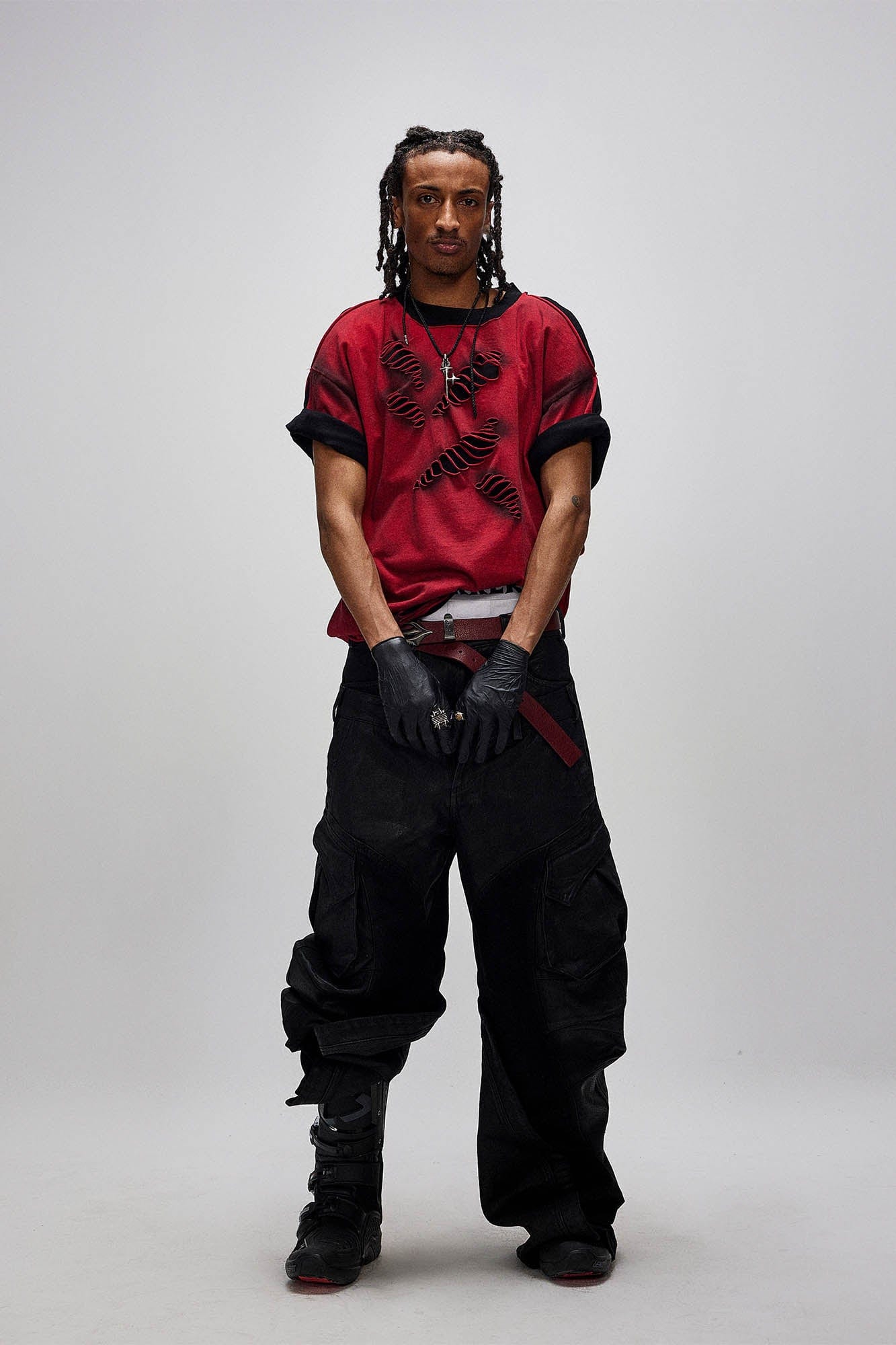 FLYERRER Dual-Waist Waxed Arc-Spliced Cargo Pants
