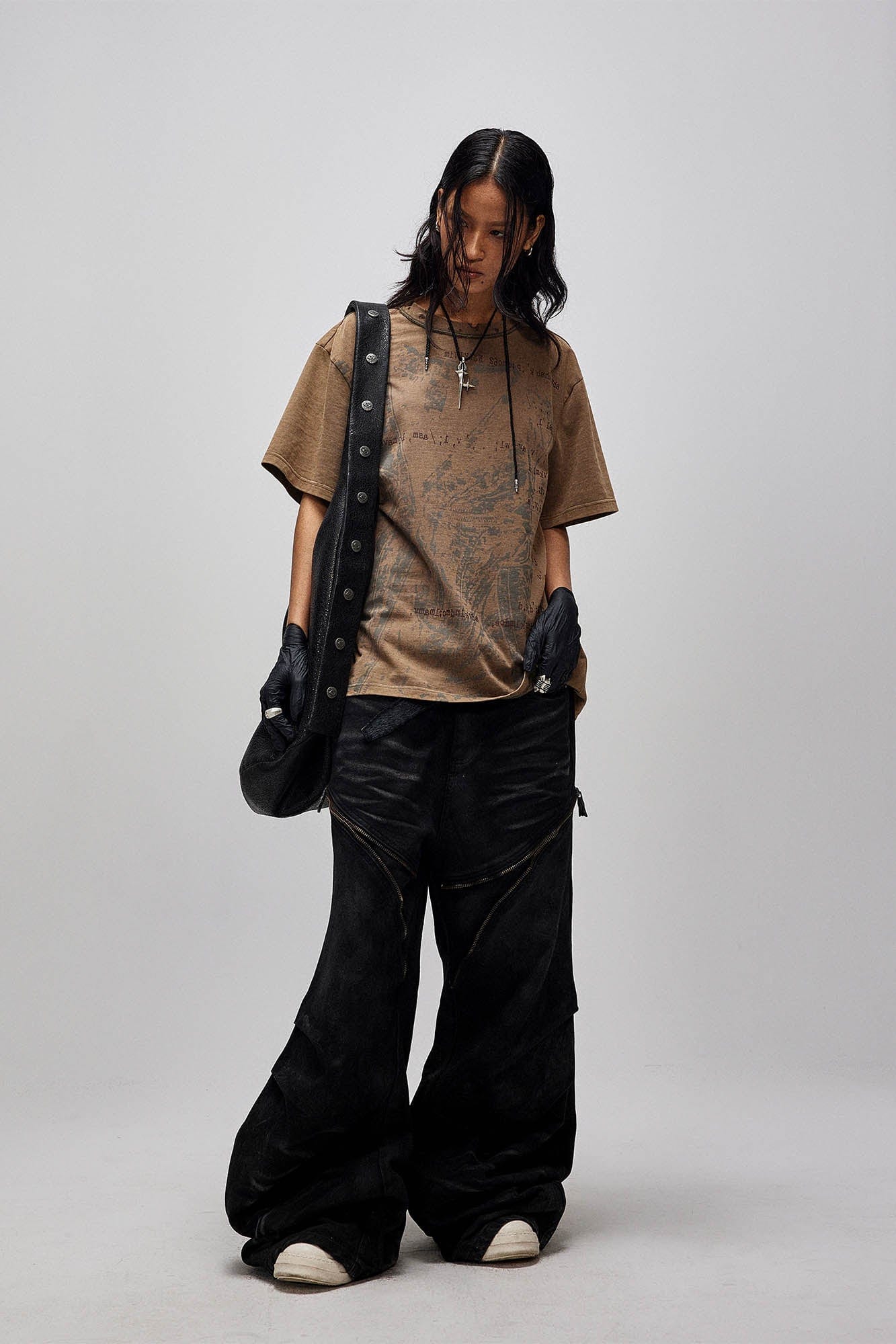 FLYERRER X-Silhouette Distressed Graphic T-Shirt