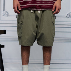 UNLIMITED MOTE Multi-Pocket Drawstring Cargo Shorts