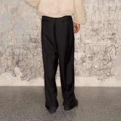 TRIANGLE PROJECT Essential Wool-Blended Oversized Trousers