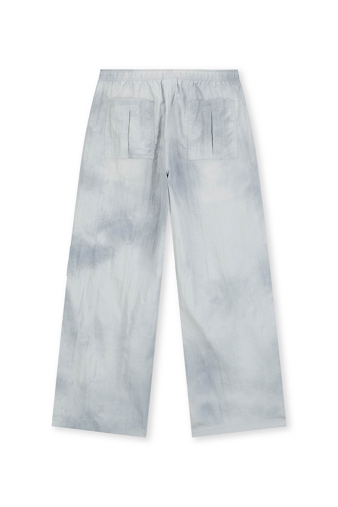 BONELESS Tie-Dye Crinkled Parachute Pants