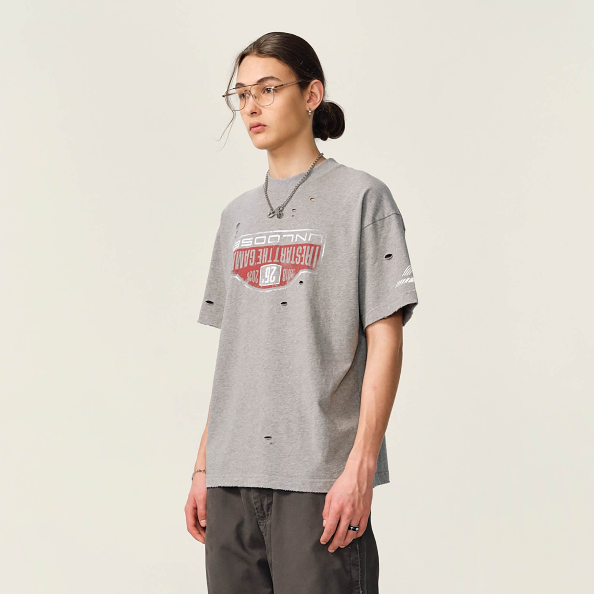 OVDY Retro Distressed Graphic T-Shirt