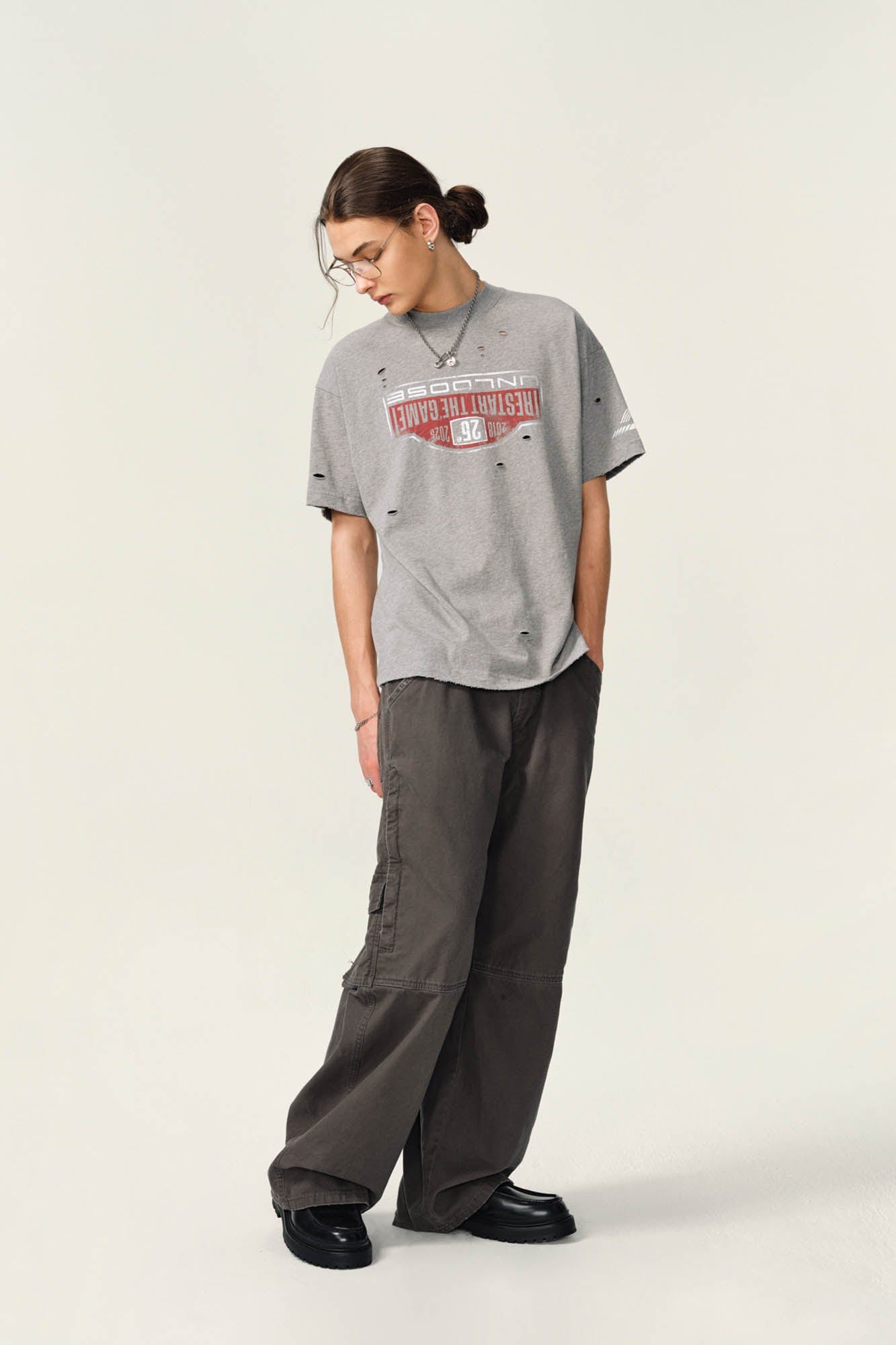 OVDY Retro Distressed Graphic T-Shirt
