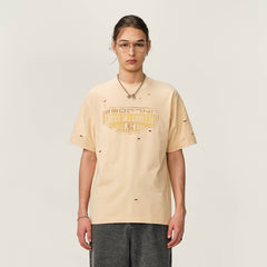 OVDY Retro Distressed Graphic T-Shirt